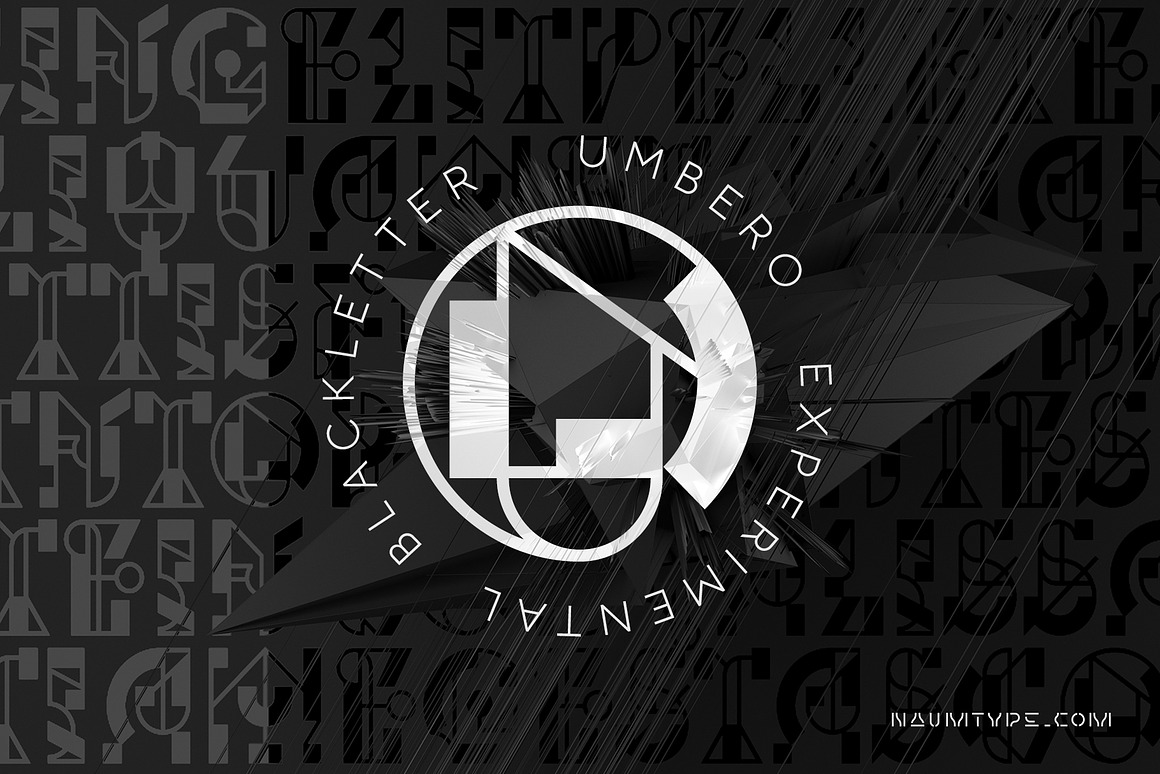 Umbero | Experimental Blackletter Font Free Download