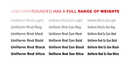 Uniform Rounded Font Free Download