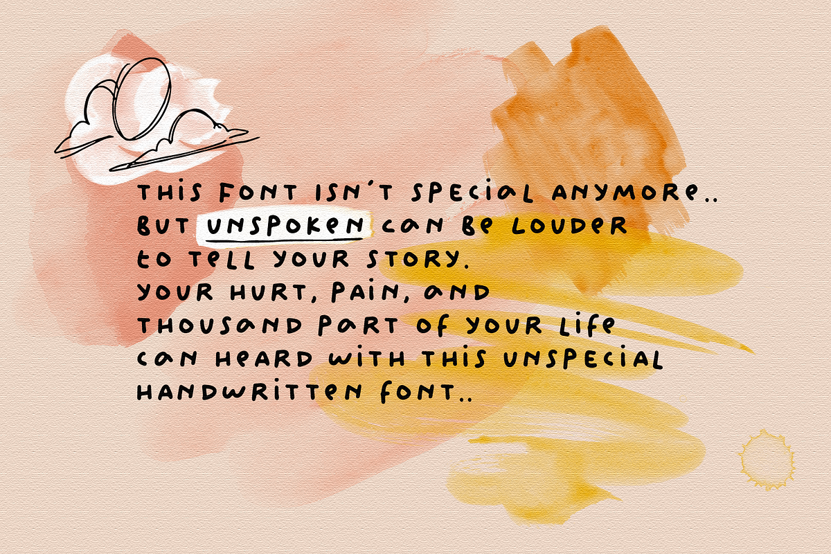 Unspoken | Story Handwritten Free Download Free Download