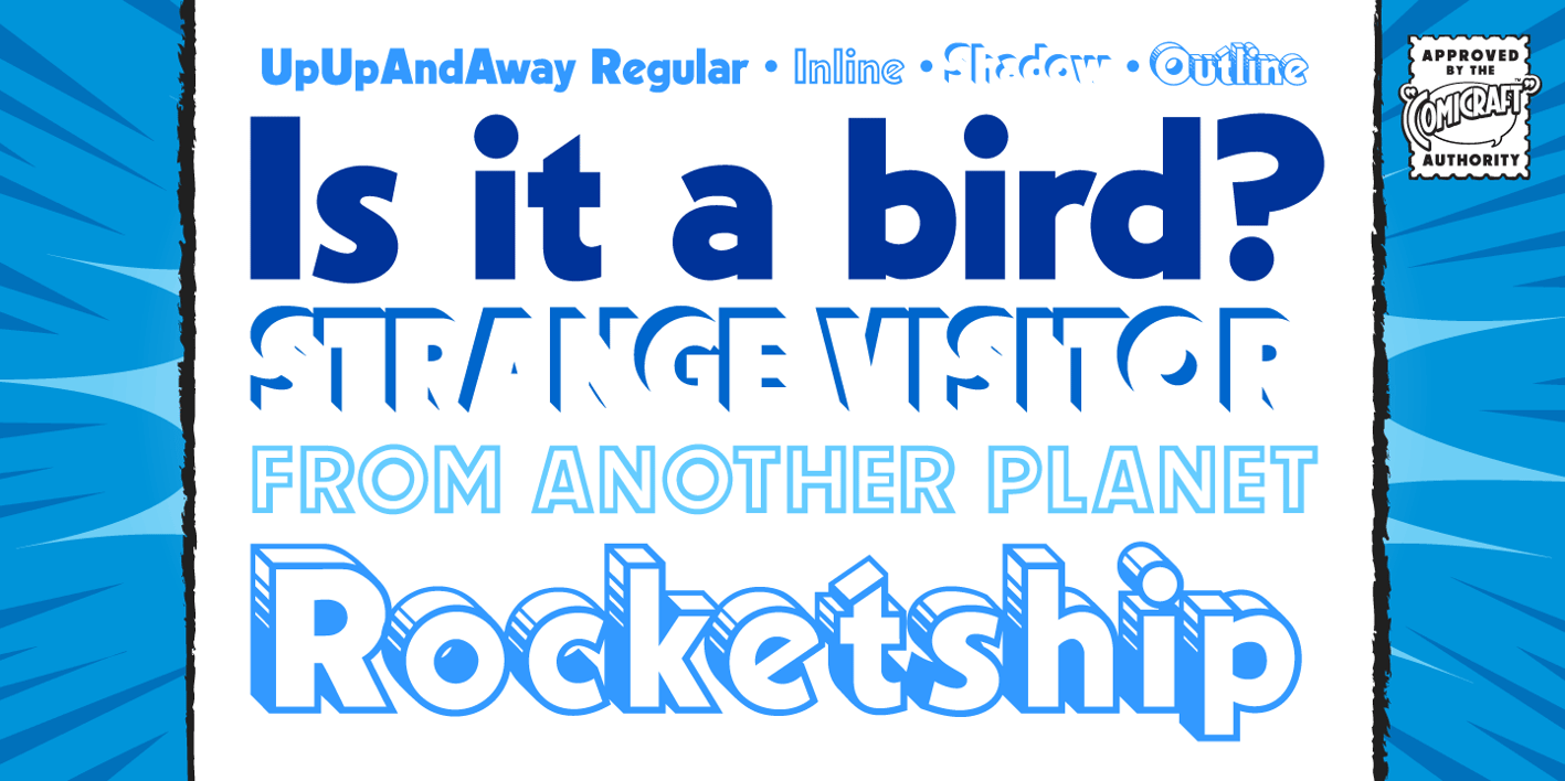 Up Up And Away Font Free Download