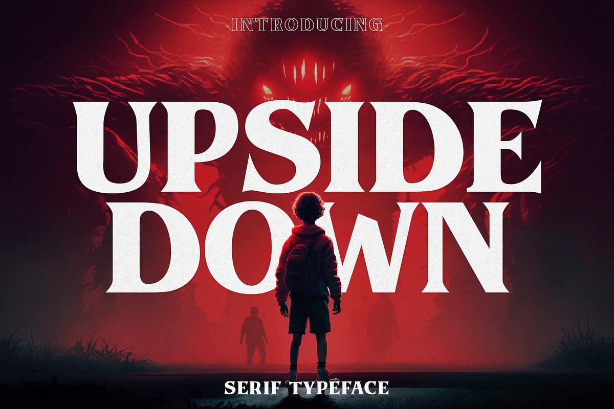 Upside Down - 1980s Retro Typeface Free Download Free Download