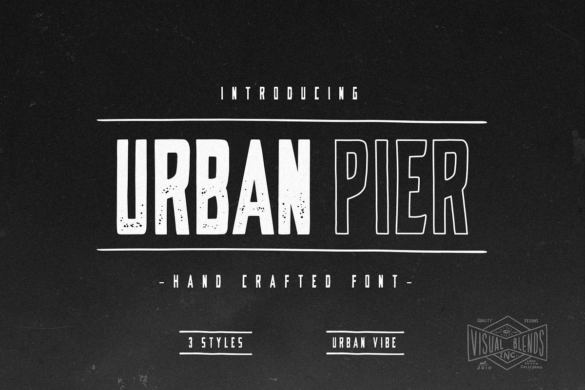 Urban Pier- Handcrafted Display Font Free Download Free Download