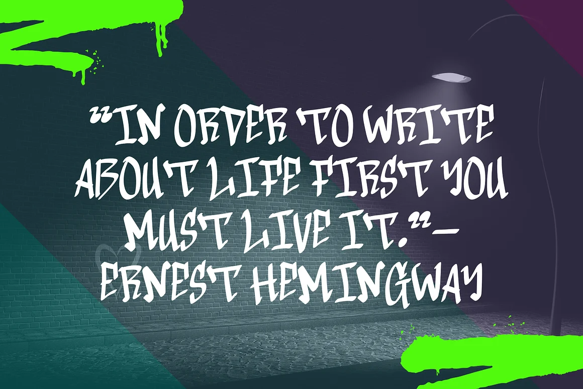 Urban Street is a Graffiti Font