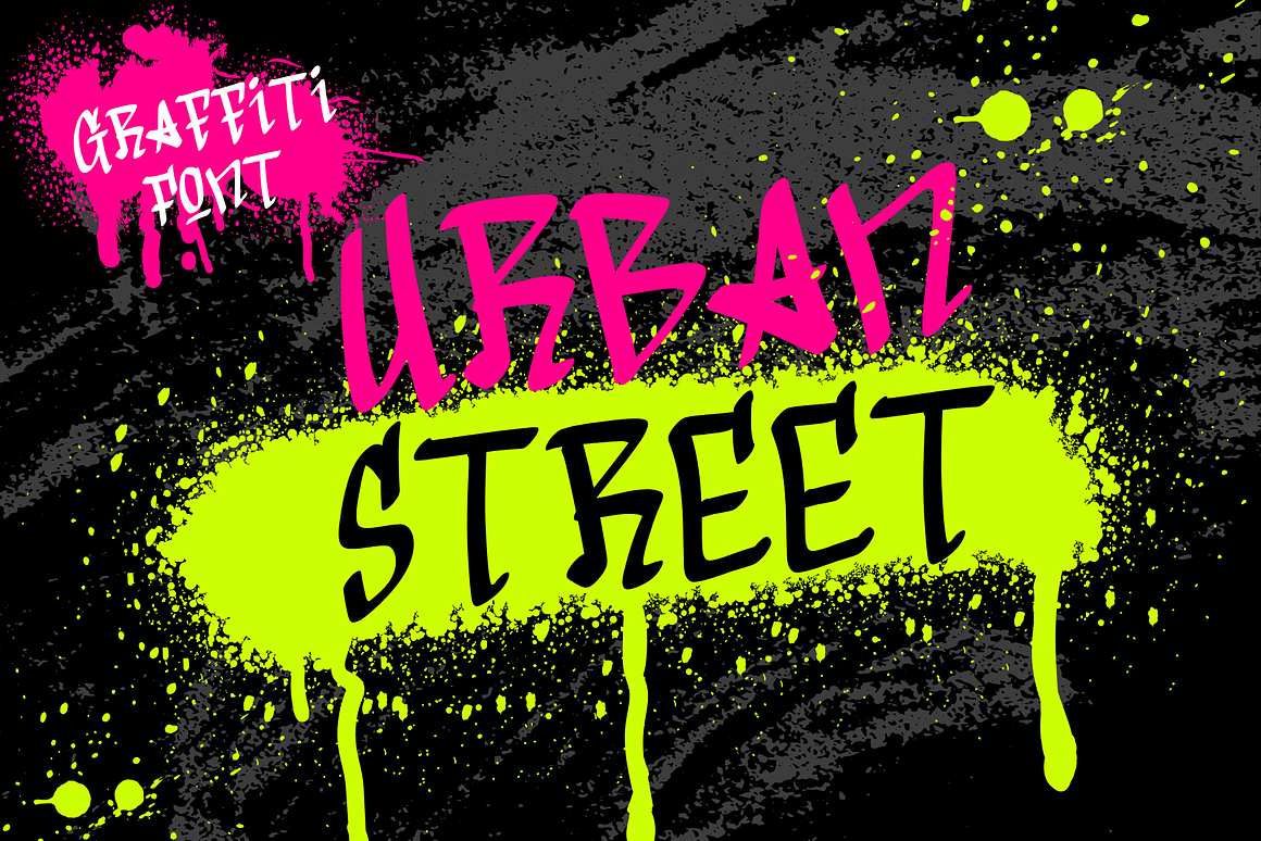 Urban Street is a Graffiti Font Free Download