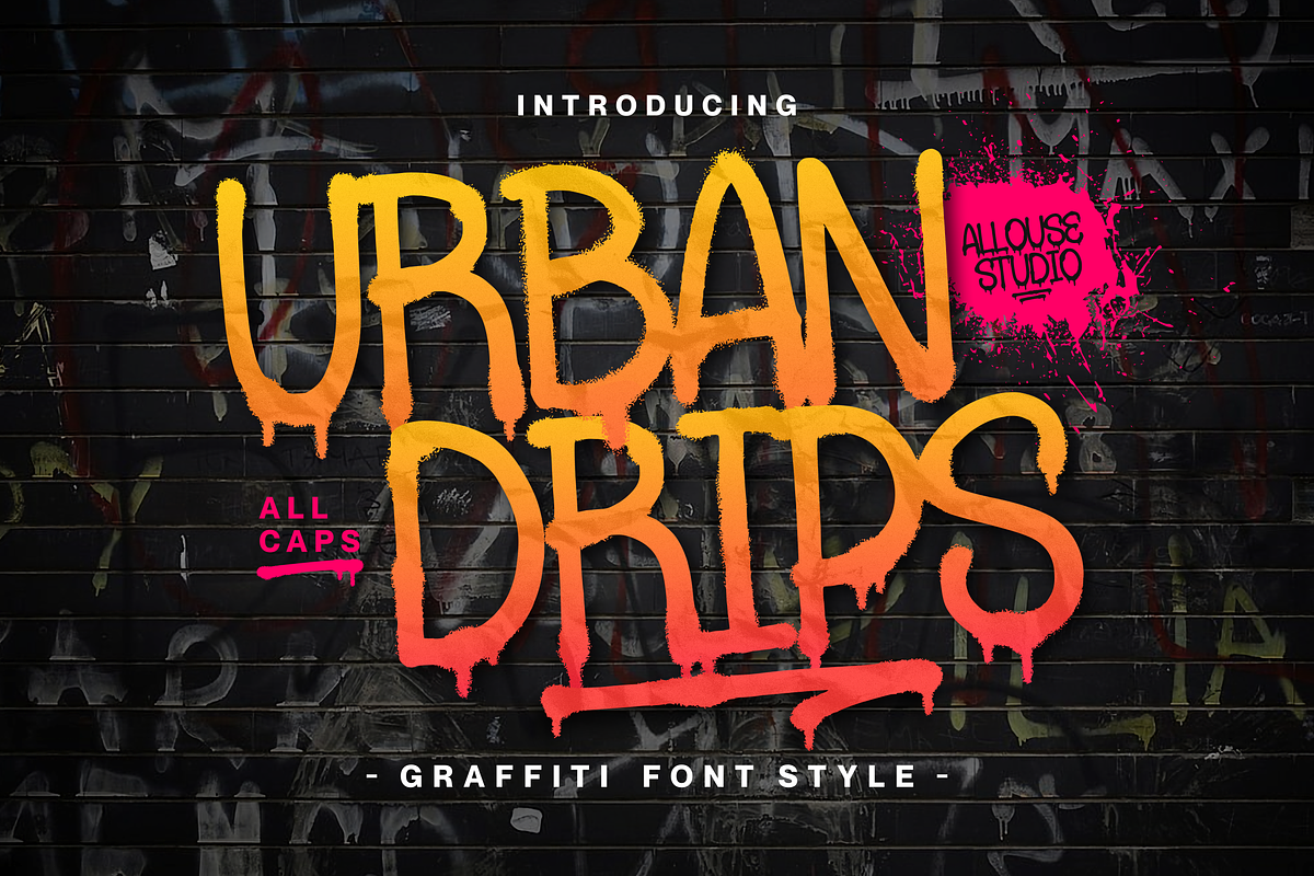 Urbandrips A Graffiti Font Style Free Download Free Download