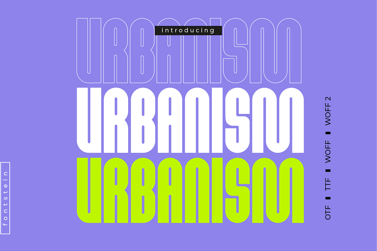 URBANISM | Display font + Outline Free Download Free Download