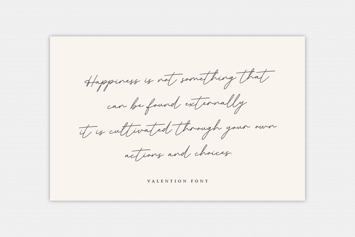 Valention - Chic Handwritten Script Font Free Download