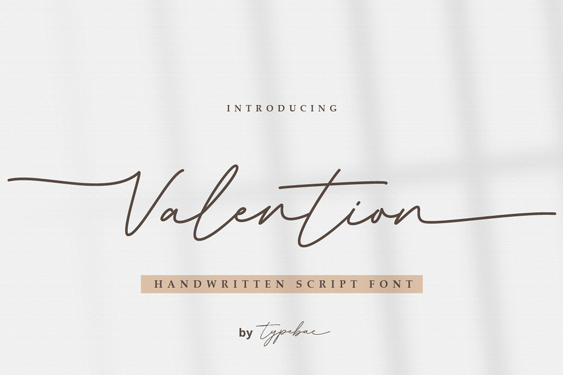 Valention - Chic Handwritten Script Font Free Download