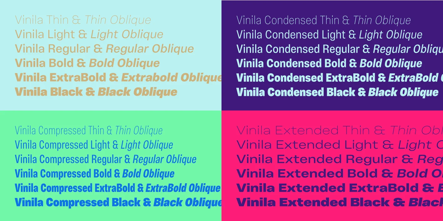 Vanilla Font