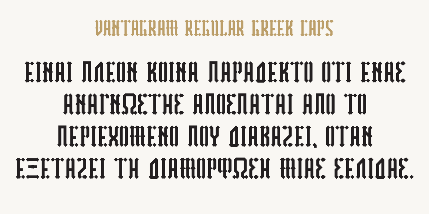 Vantagram Font Free Download