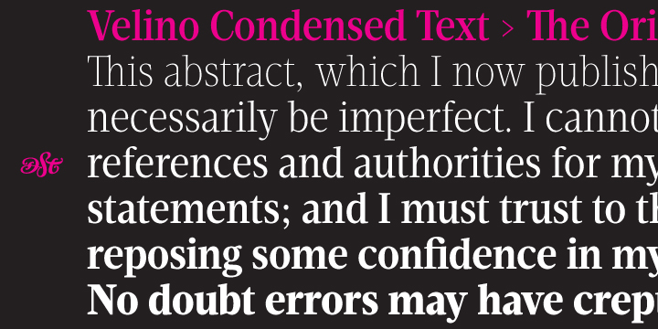 Velino Condensed Text Free Download Free Download