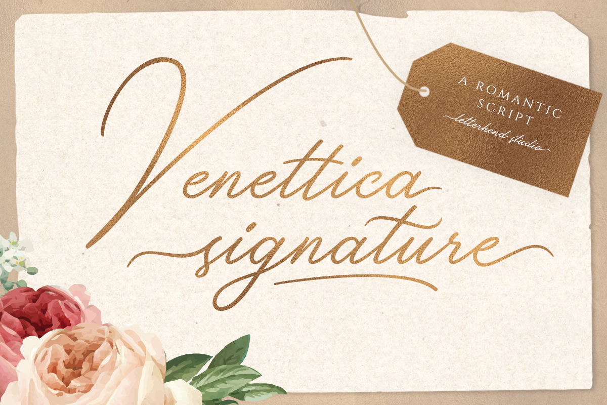 Venettica Signature Romantic Script Font Free Download