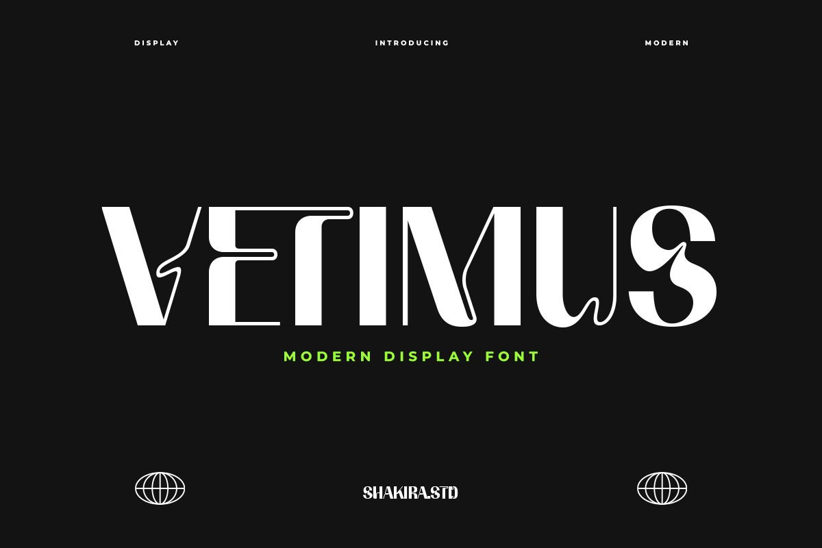 Vetimus - Modern Display Font Free Download Free Download