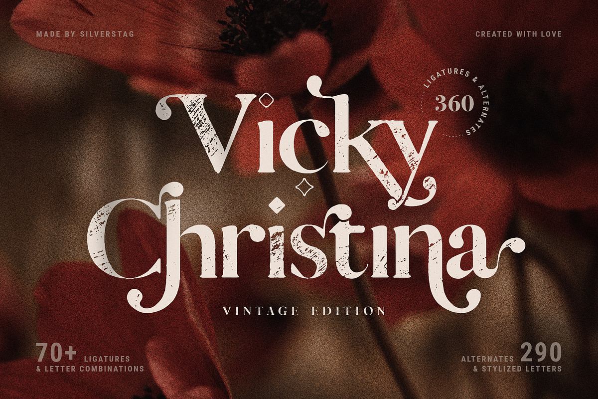 Vicky Christina - Vintage Serif Font Free Download Free Download