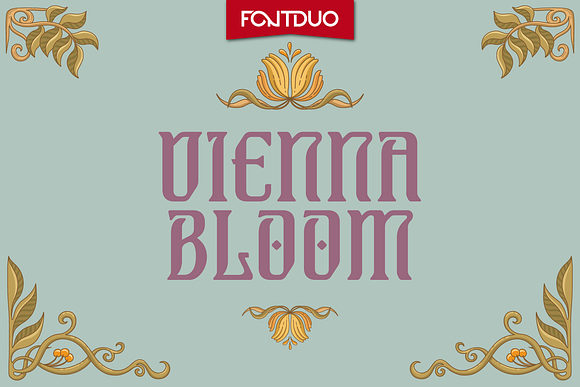 Vienna Bloom Art Nouveau Font Free Download