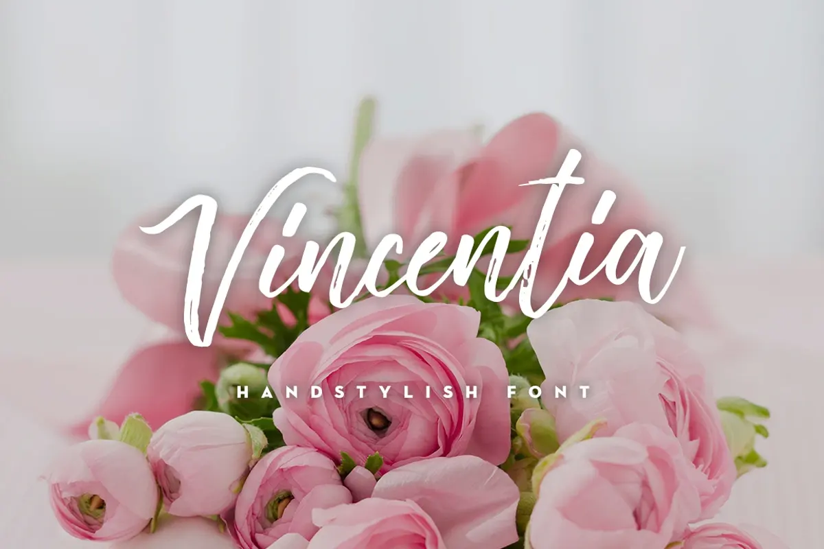 Vincentia Handstylish Font Free Download Free Download