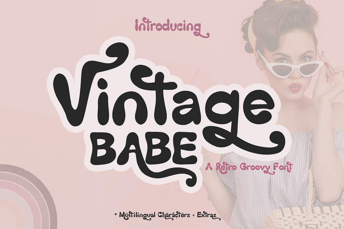 Vintage Babe Retro Groovy Font Free Download Free Download