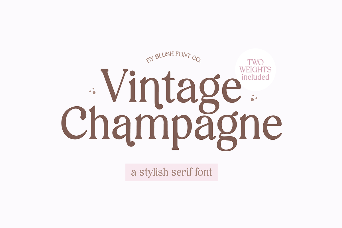 VINTAGE CHAMPAGNE Modern Serif Font Free Download Free Download