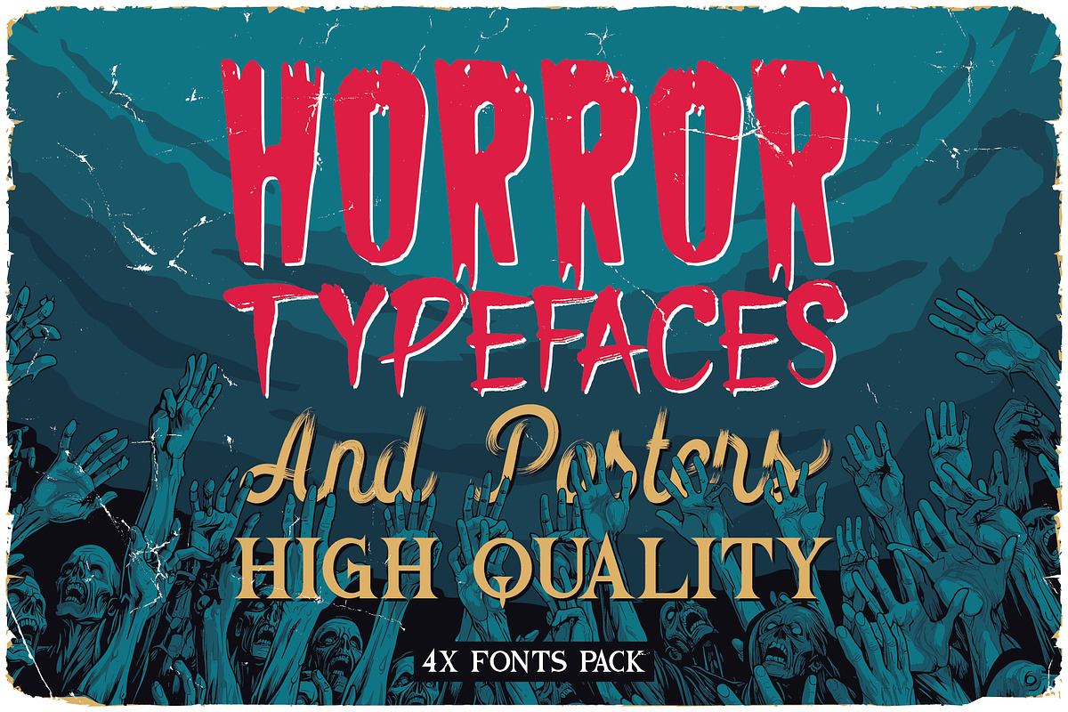 Vintage Horror Fonts&Posters Bundle Free Download Free Download