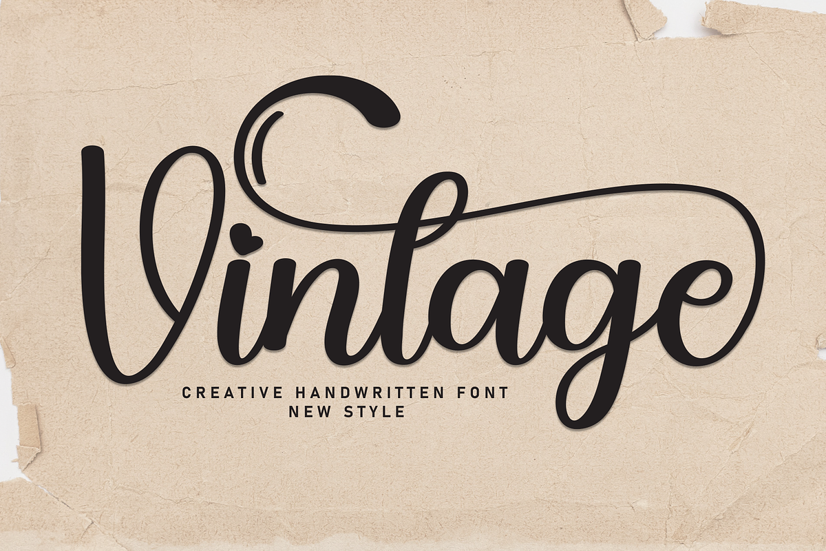 Vintage | Script Font Free Download Free Download