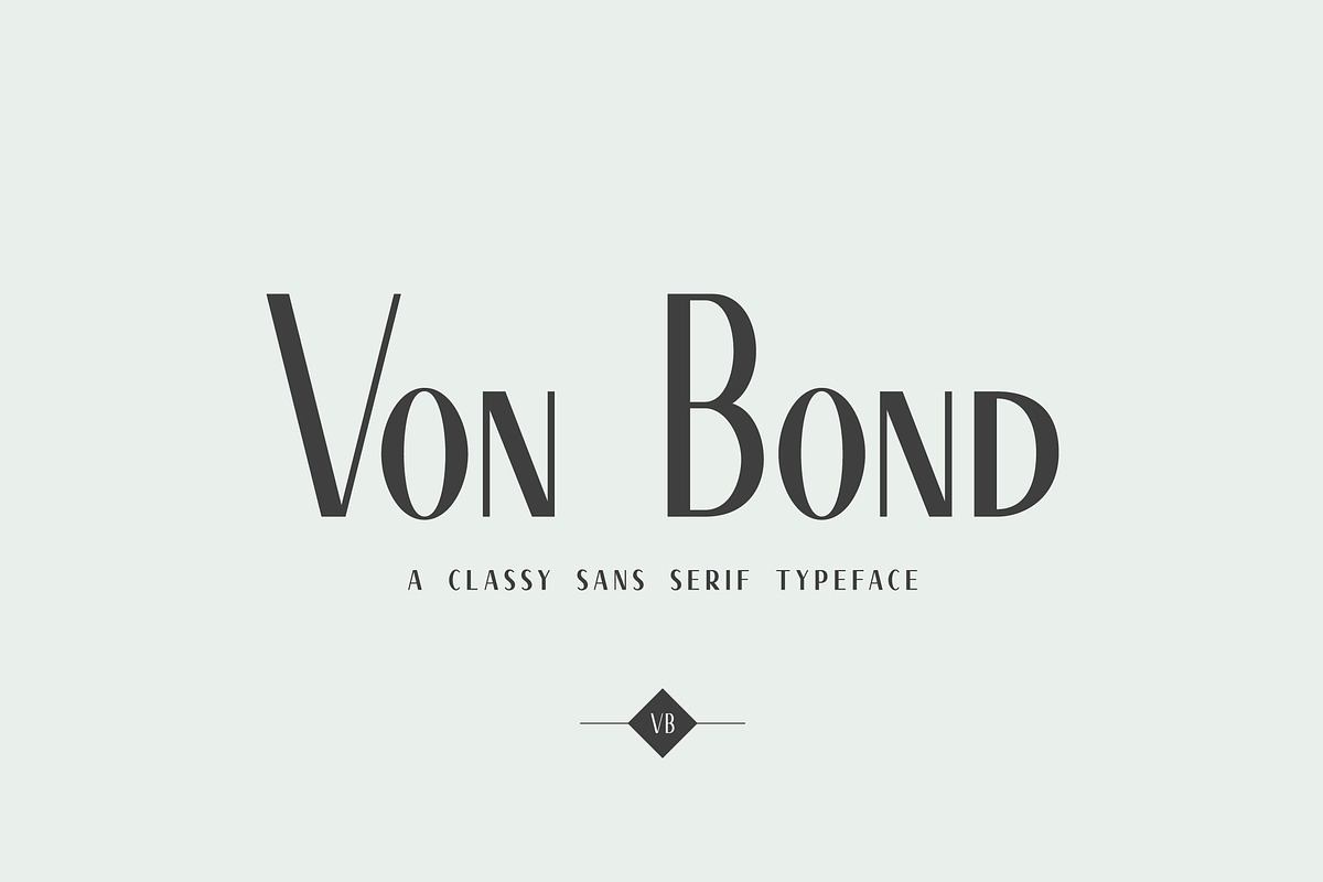 Von Bond - A Classy Sans Serif Free Download Free Download