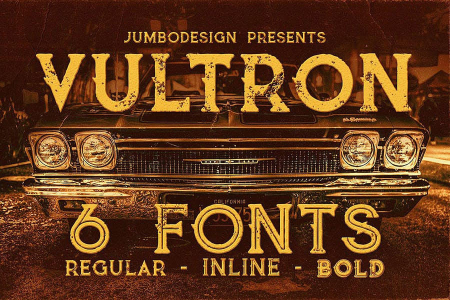 Vultron - Vintage Style Font Free Download