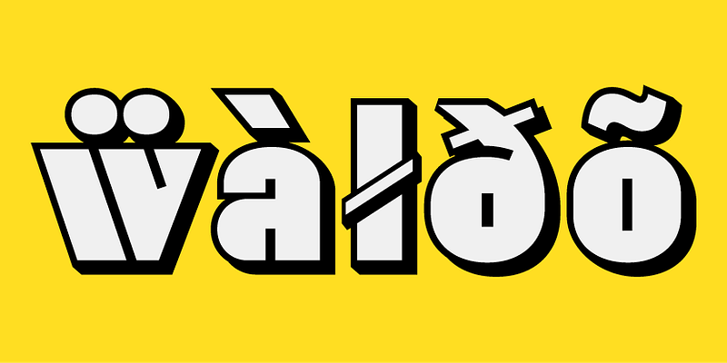 Waldo Font Free Download Free Download