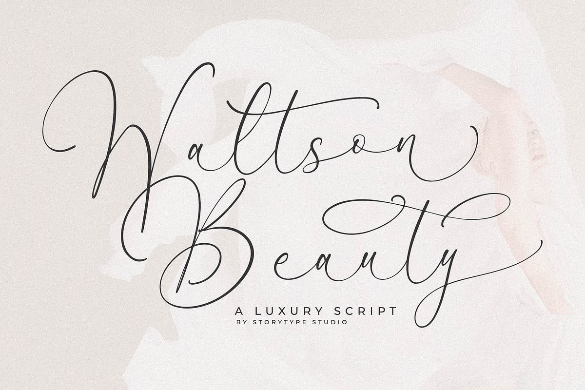 Waltson Beauty Luxury Script Font Free Download Free Download