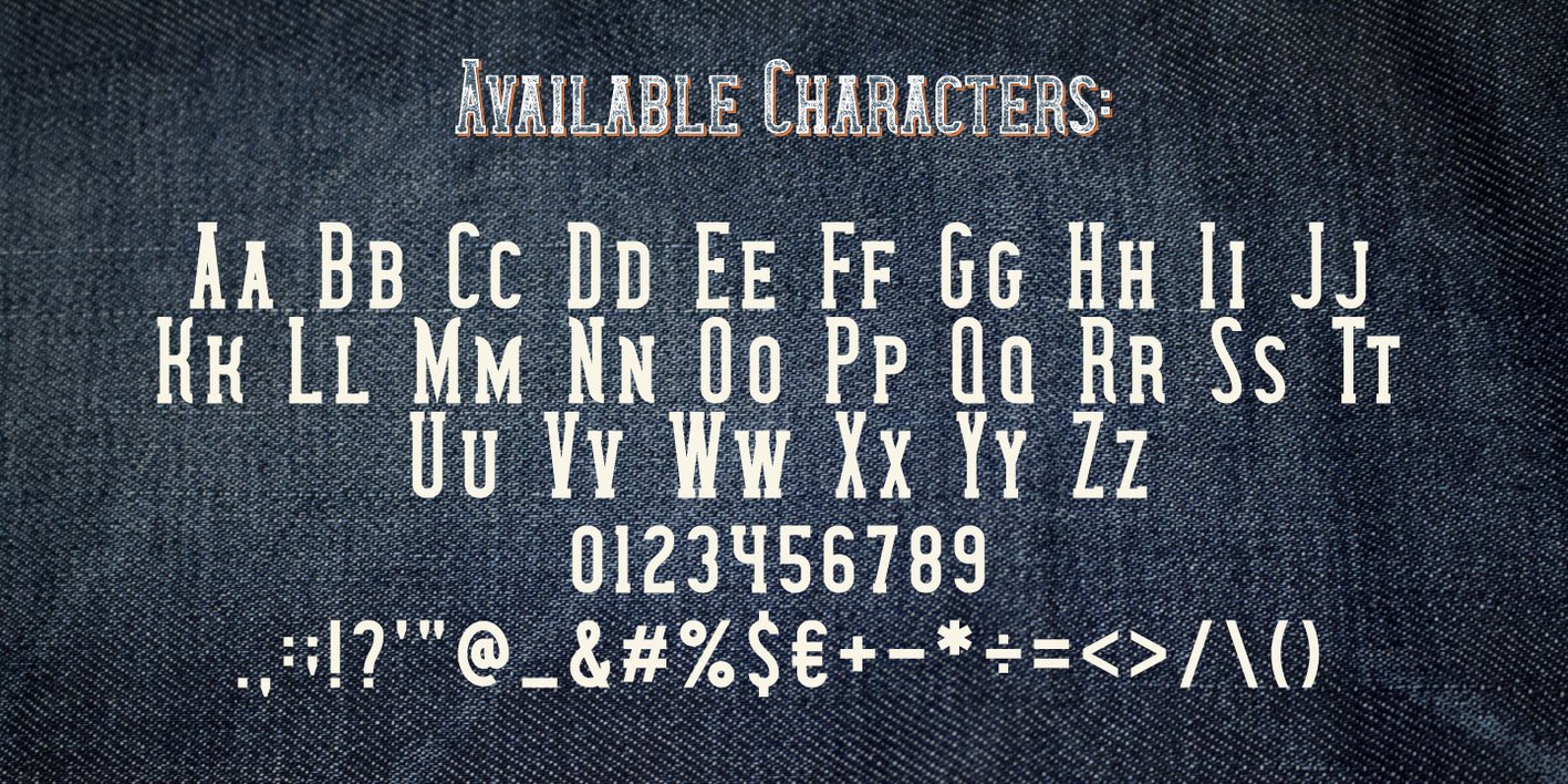 Wanted Denim Font Free Download