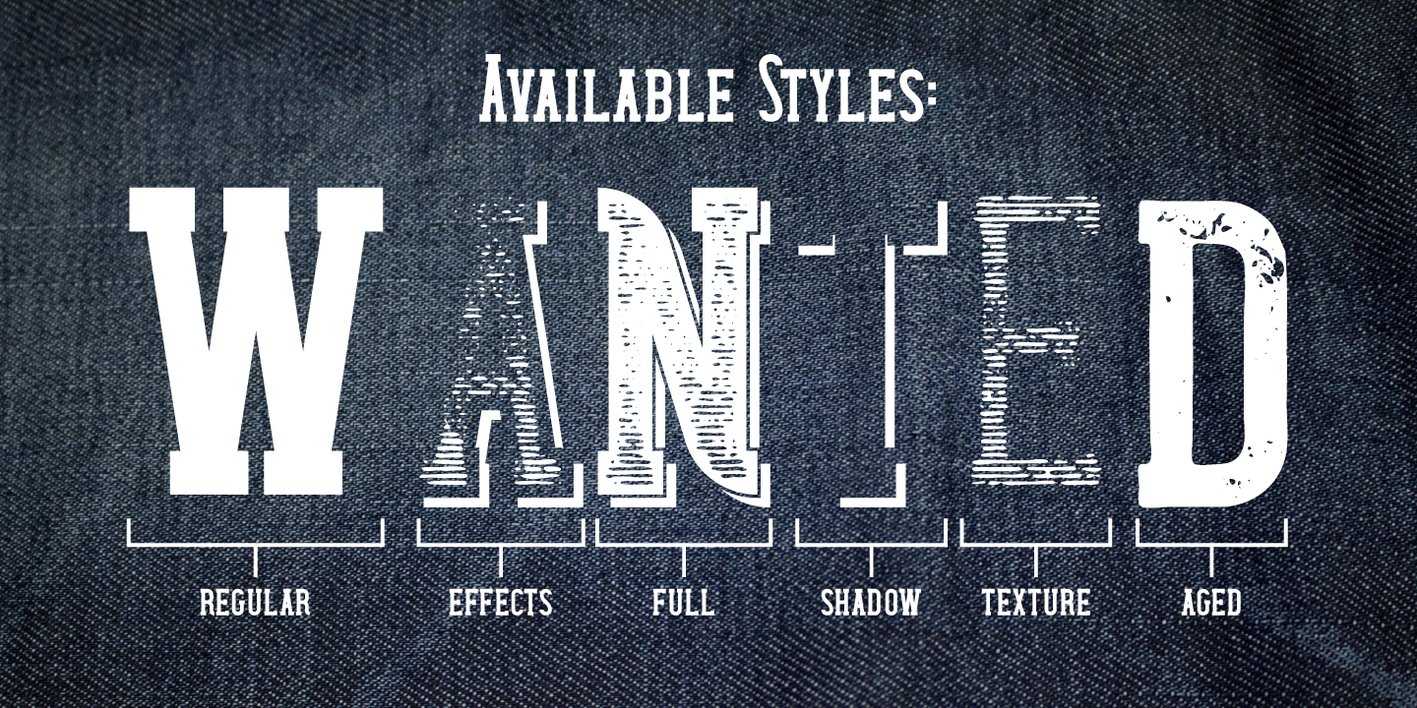 Wanted Denim Font Free Download