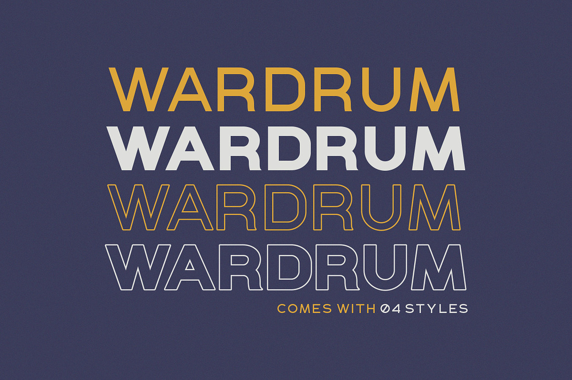 WARDRUM - Expanded Sans Font Free Download