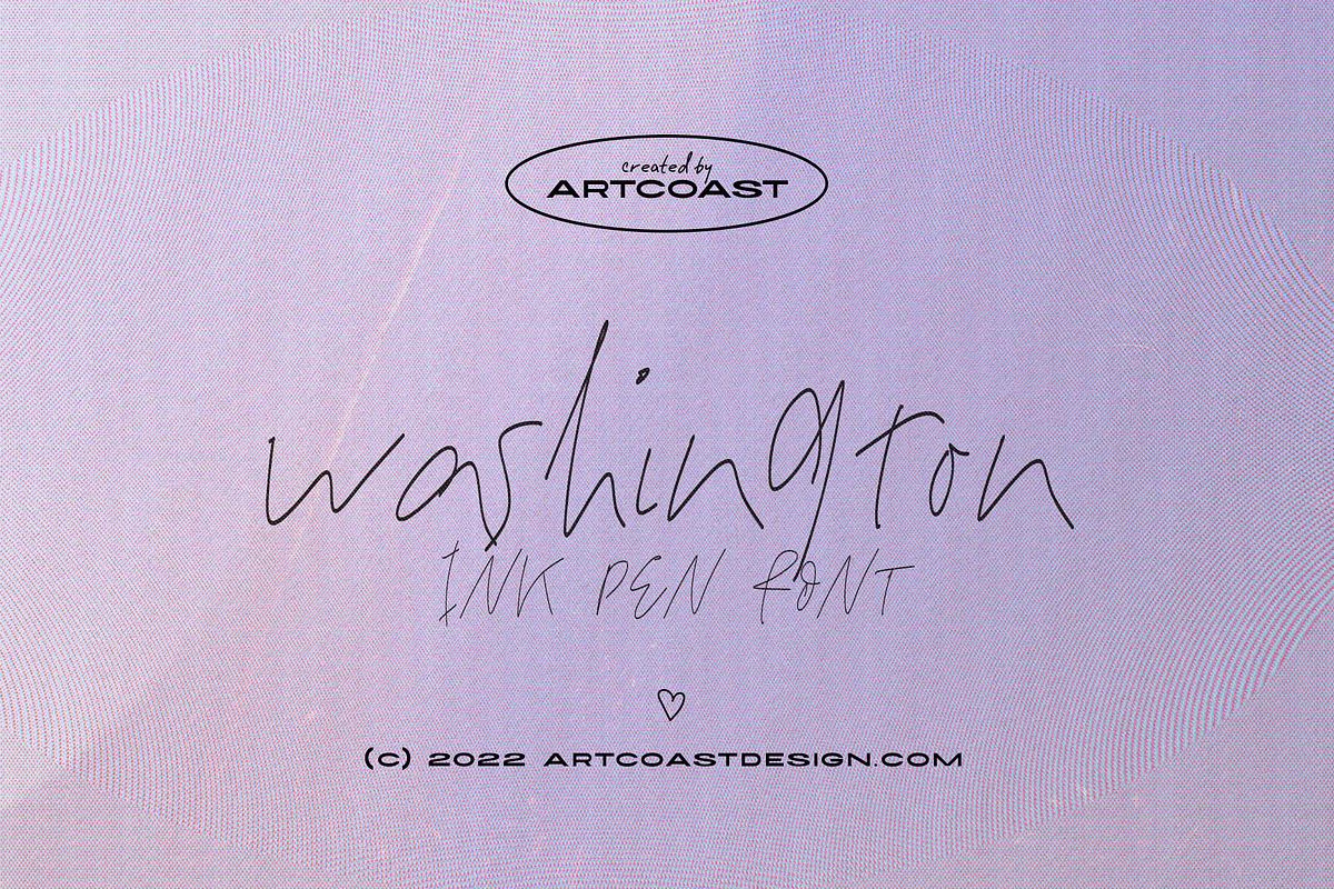 Washington Ink Pen Handwritten Font Free Download Free Download