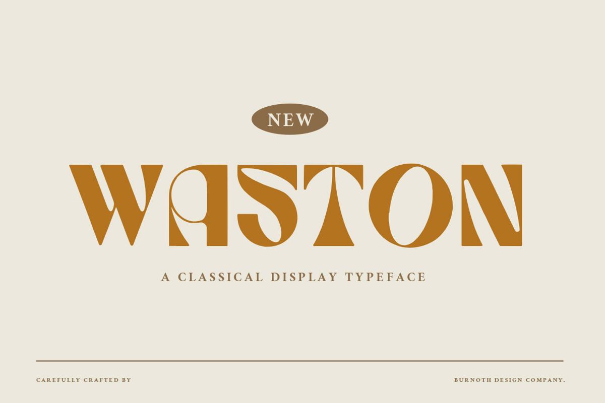 WASTON - Unique Classic Typeface Free Download Free Download