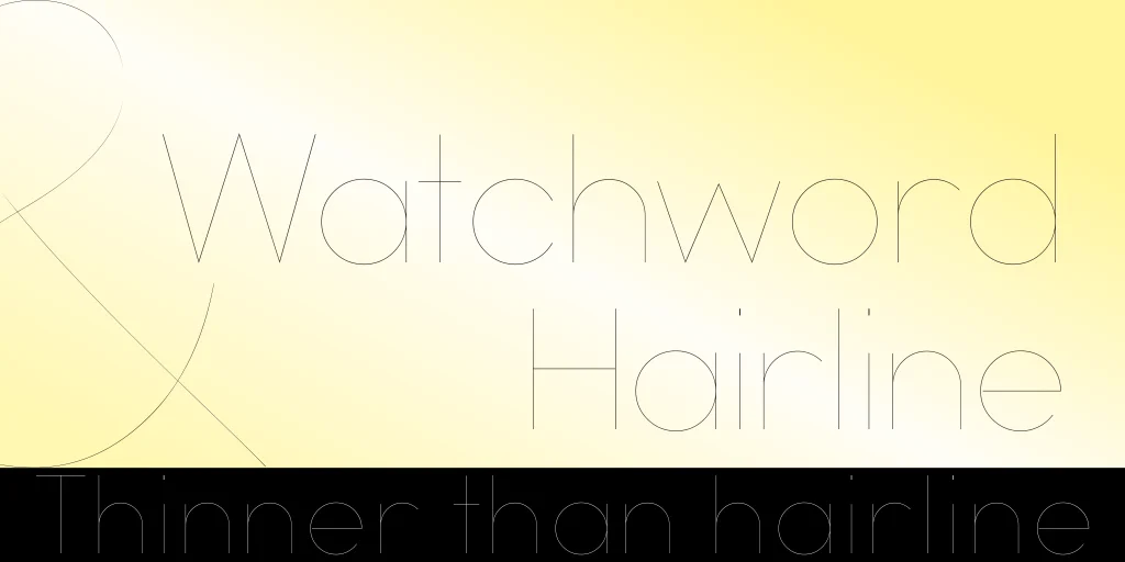 Watchword Font Free Download