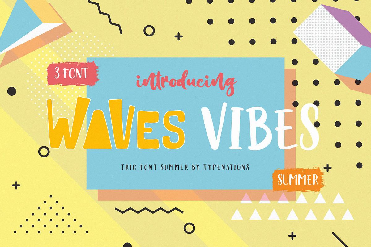 Waves Vibes Trio Font Free Download Free Download