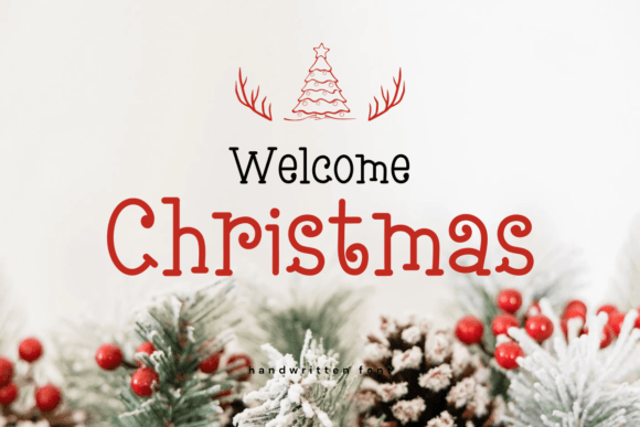 Welcome Christmas Font Free Download