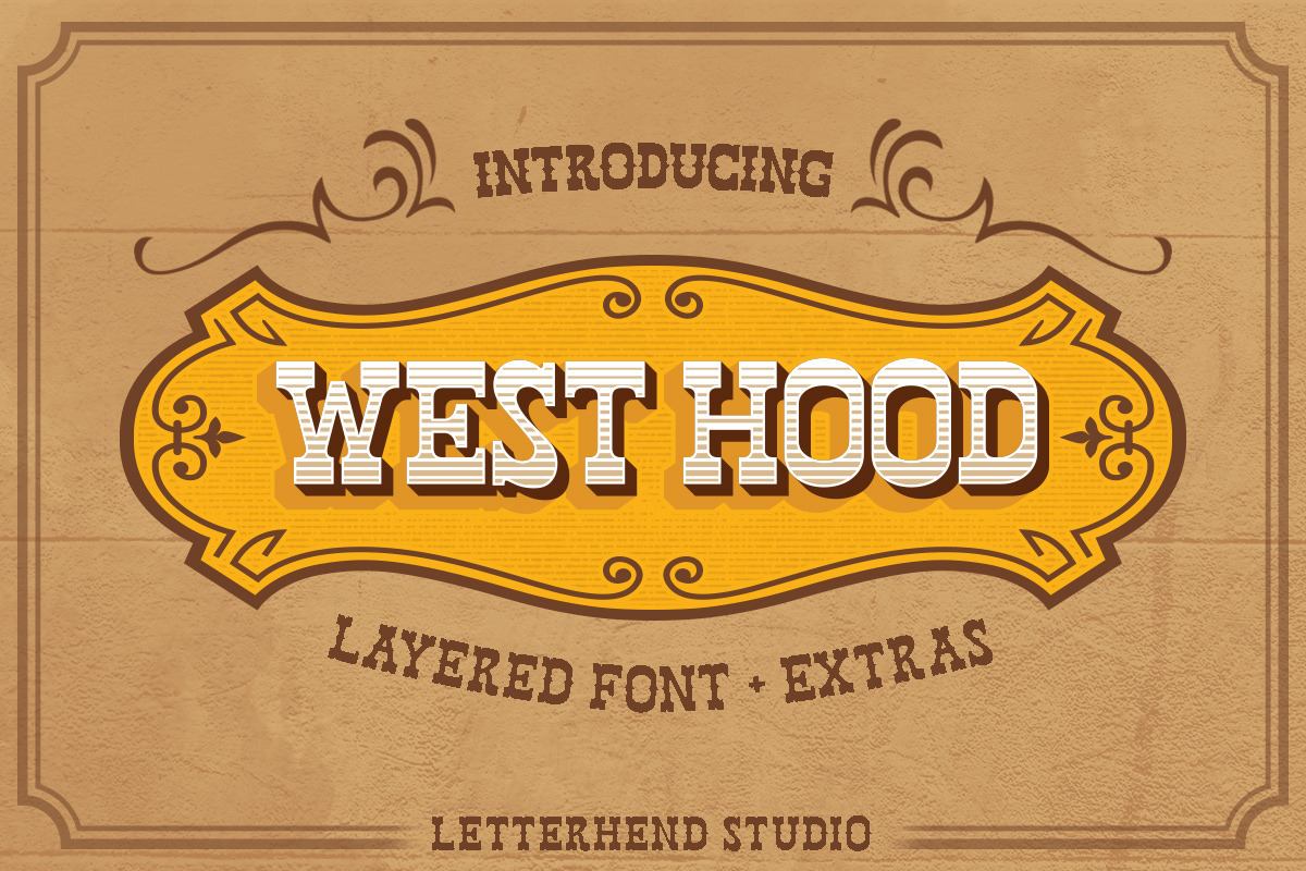 West Hood - 6 FONTS! Free Download Free Download