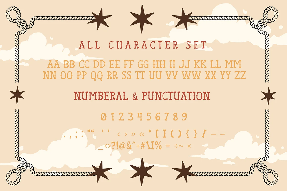 Western is a Western Display Font