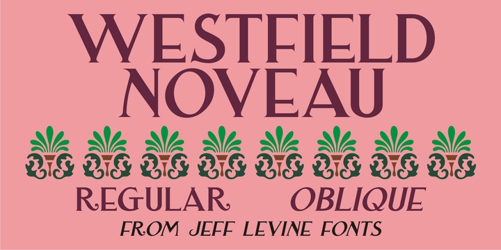 Westfield Nouveau JNL Font Free Download