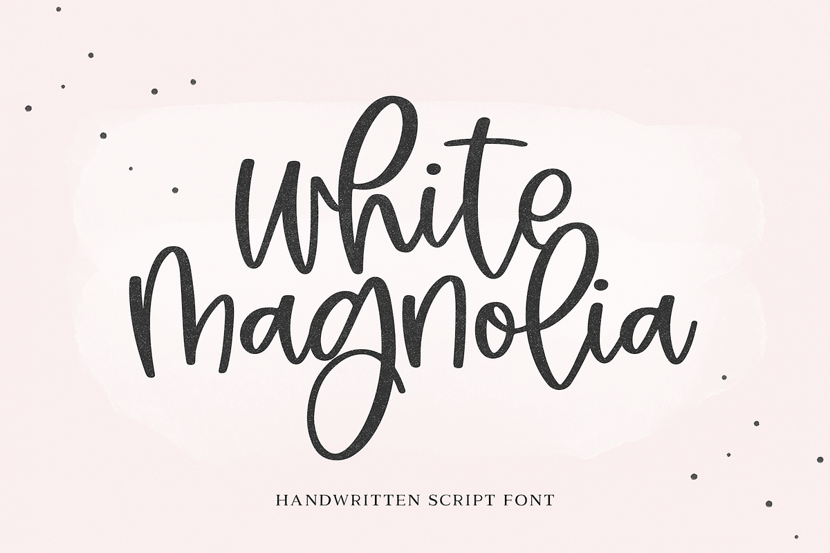 White Magnolia | Modern Script Font Free Download Free Download