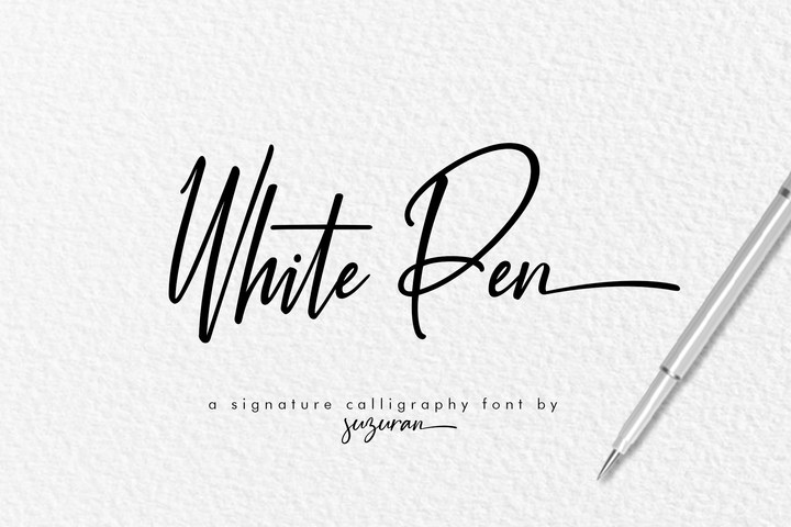 White Pen Script Font Free Download