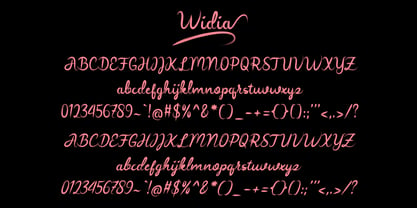 Widia Hand Brush Font Free Download