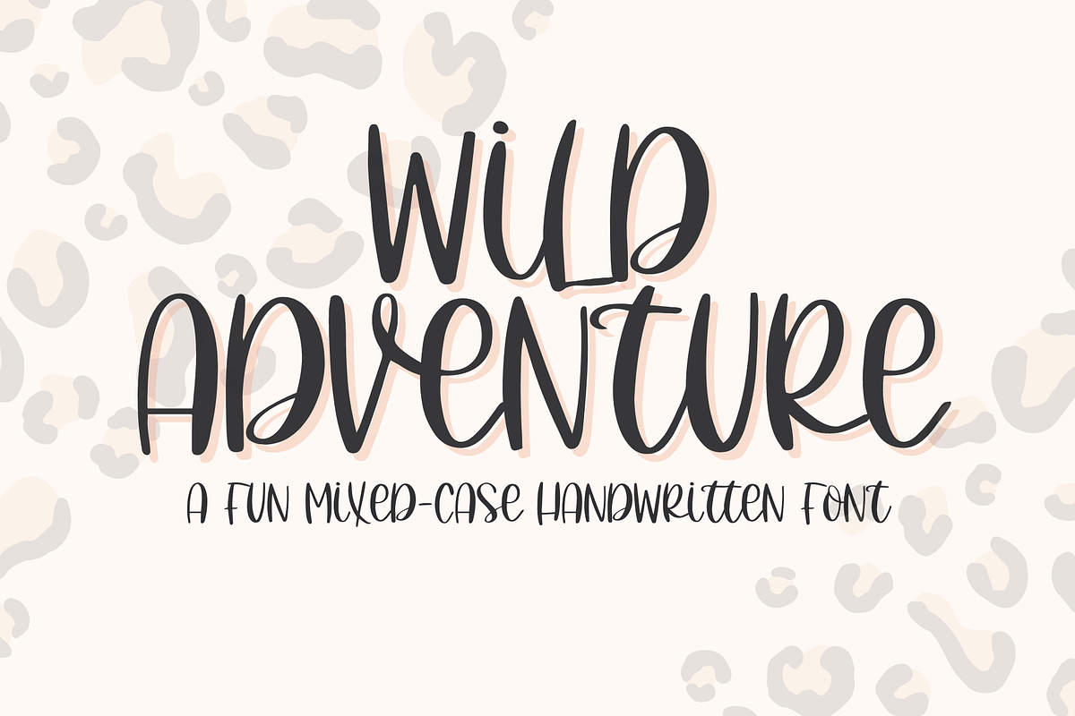 Wild Adventure, Handwritten Script Free Download Free Download