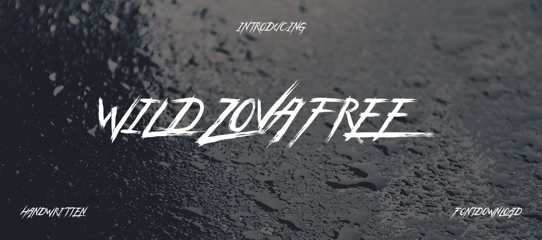 Wild Zova Font Free Download Free Download
