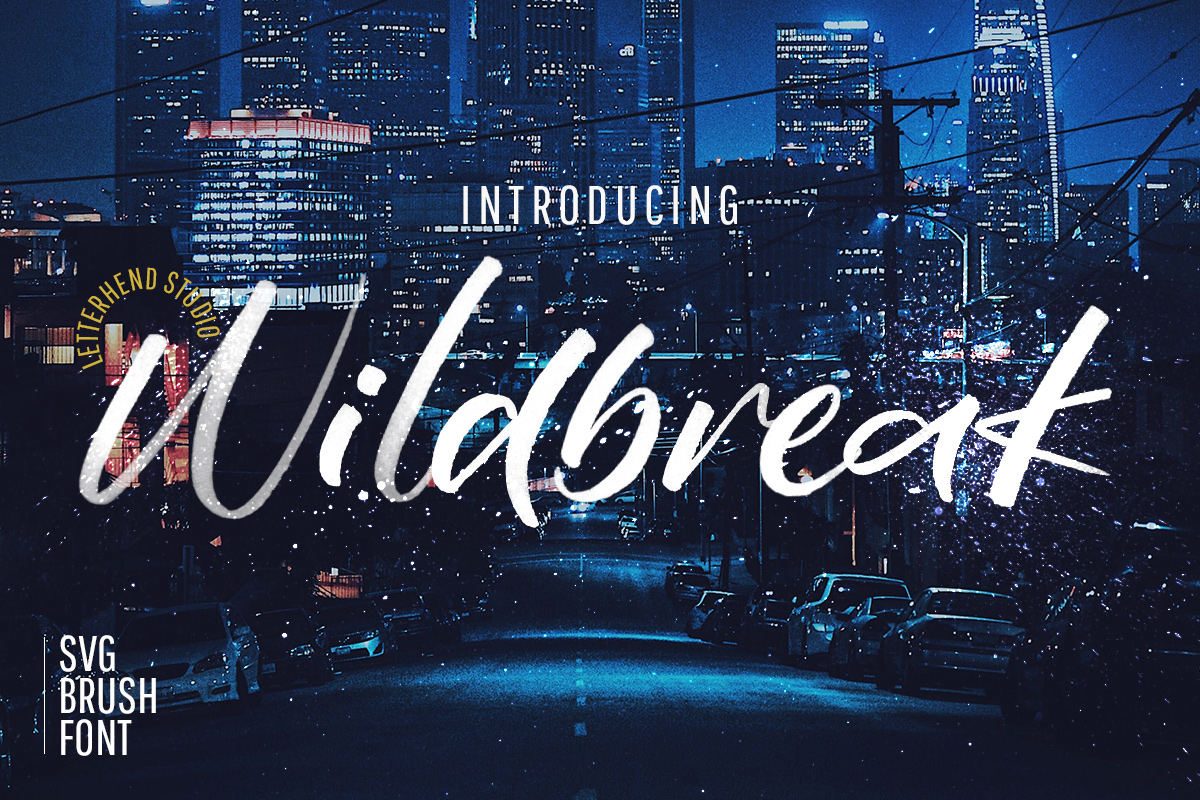 Wildbreak - SVG Brush Font Free Download