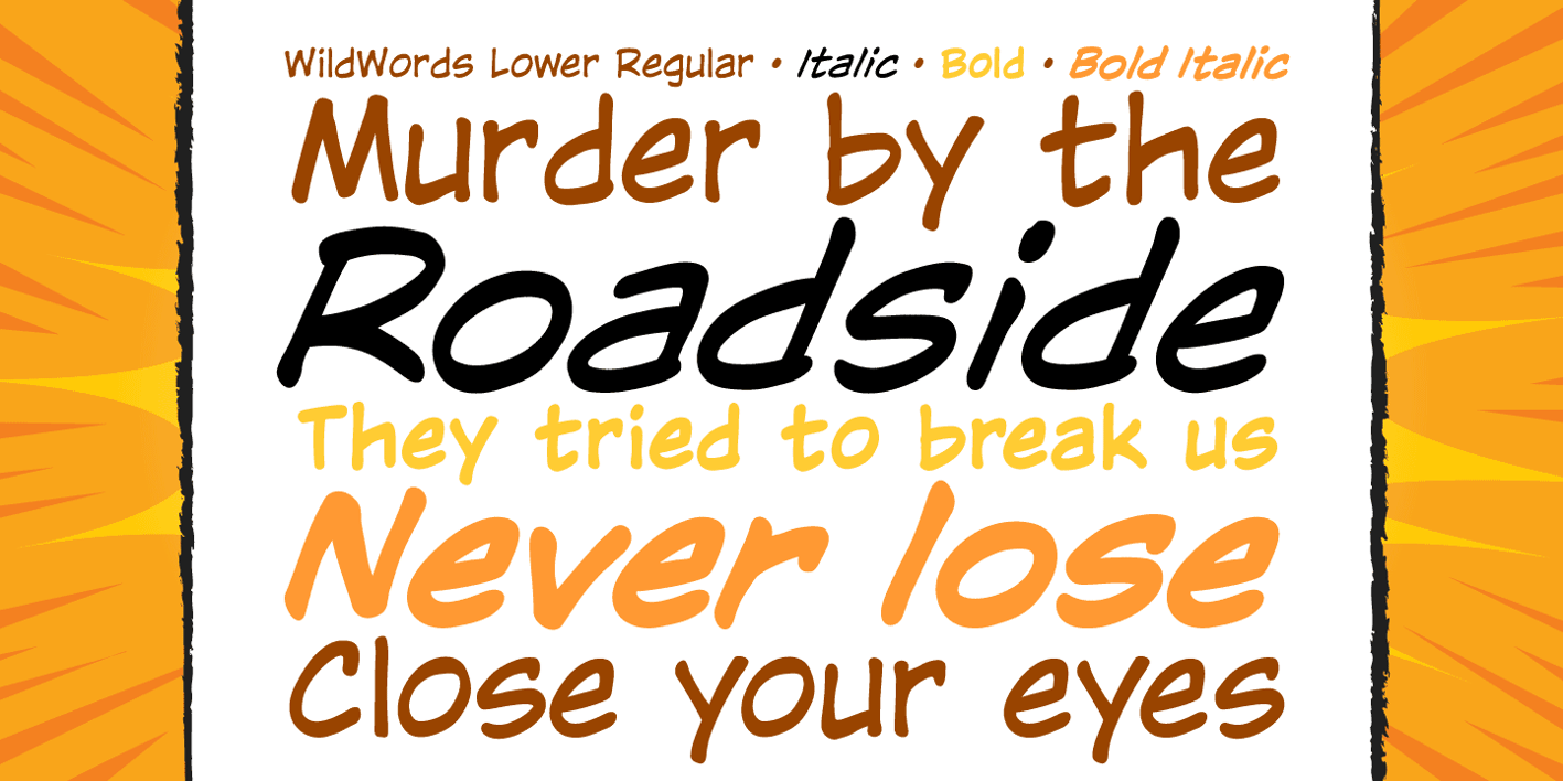 WildWords Lower Font Free Download