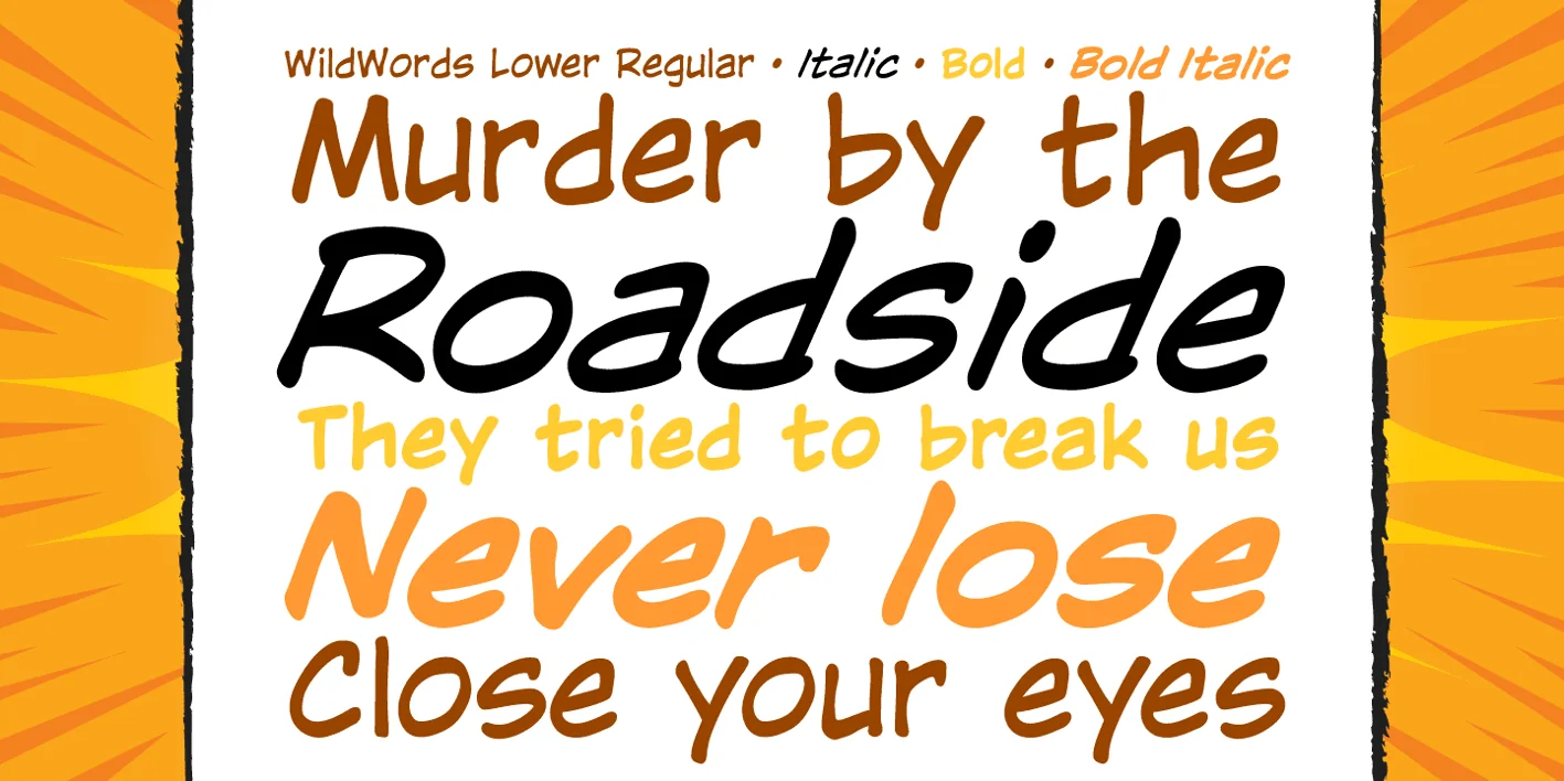 WildWords Lower Font