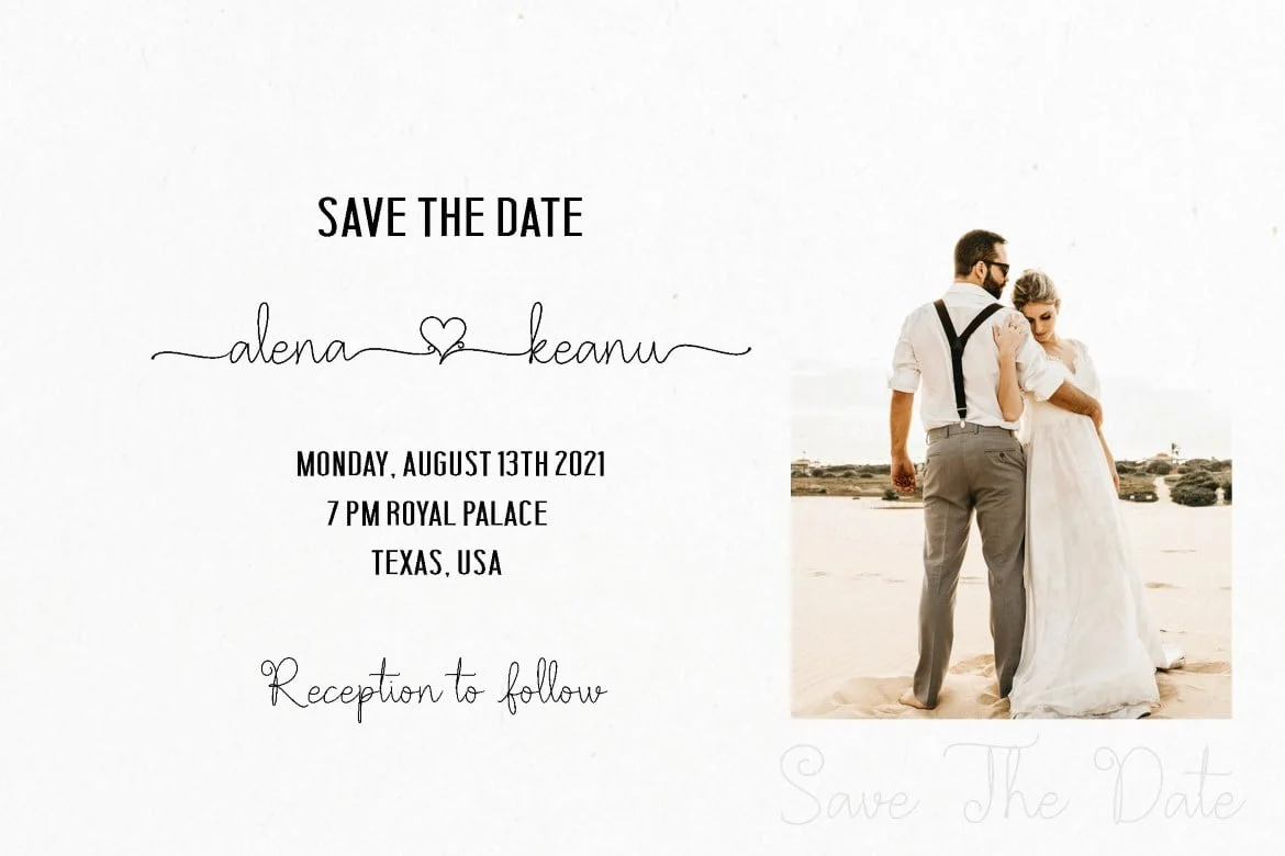 Will You Marry Me Wedding Font