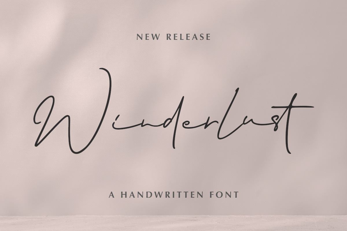 Winderlust - a Handwritten Font Free Download Free Download