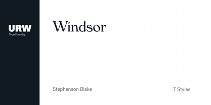 Windsor Font Free Download